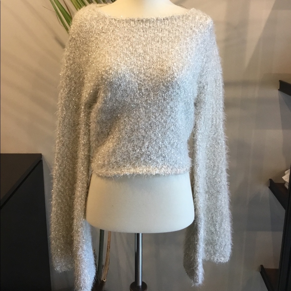 Gorgeous White/Silver Sweater